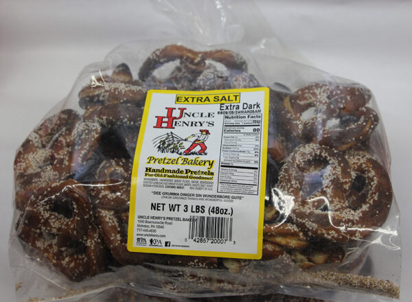 3lb Extra Dark Extra Salty Pretzels