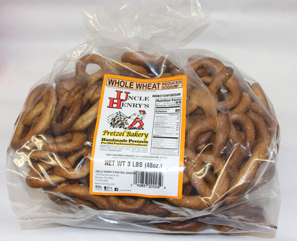 3 lb. whole wheat red sodium Pretzels