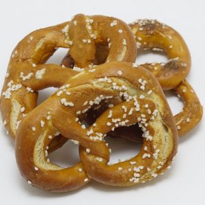 hard pretzels with salt