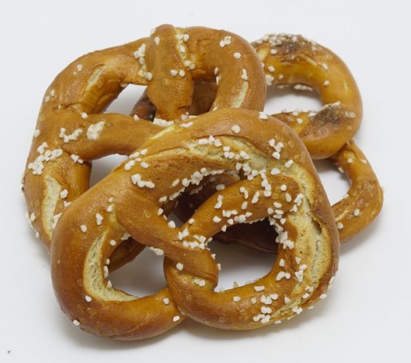 hard pretzels with salt