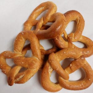 Pretzels with very little salt.