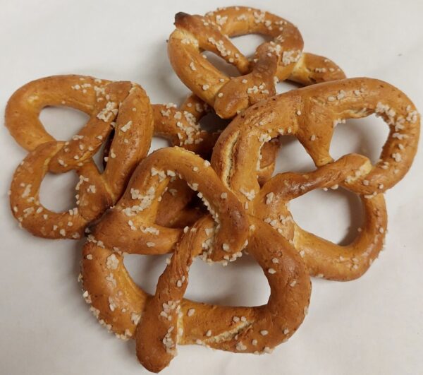 Salted pretzels.