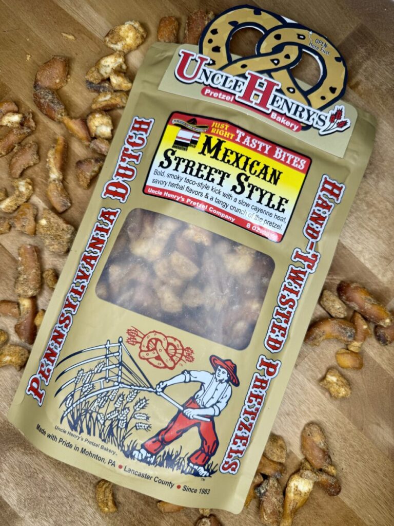 Mexican street style flavored pretzels