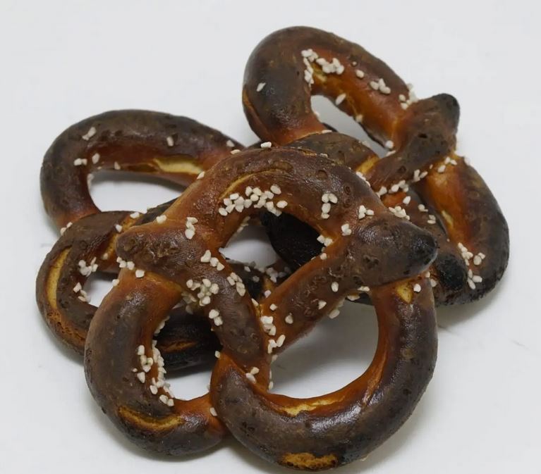 Stack of Dark Pretzels